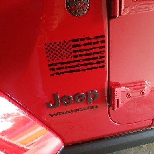Distressed USA Flag Decal Set - view 11