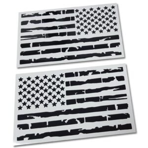 Distressed USA Flag Decal Set