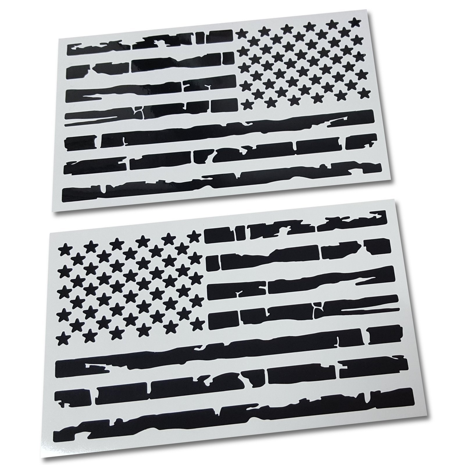 Distressed USA Flag Decal Set