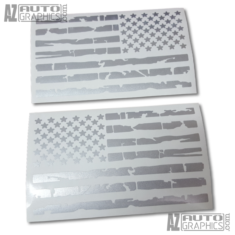 Distressed USA Flag Decal Set - view 9