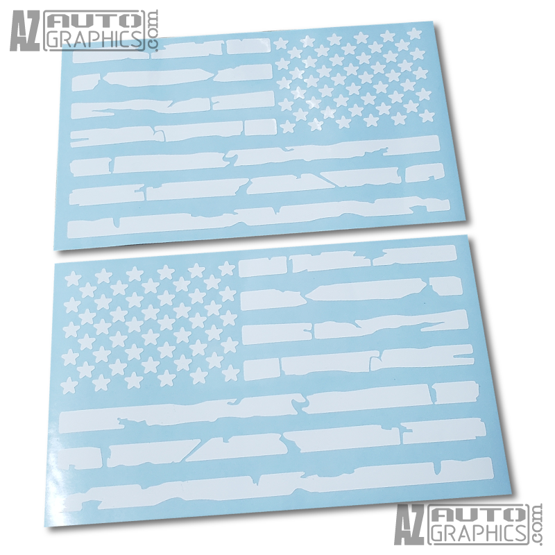 Distressed USA Flag Decal Set - view 10