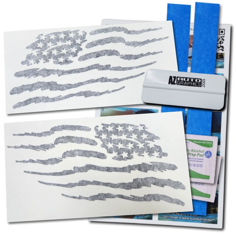 Brush Stroke USA Flag Decal Set - photo 4