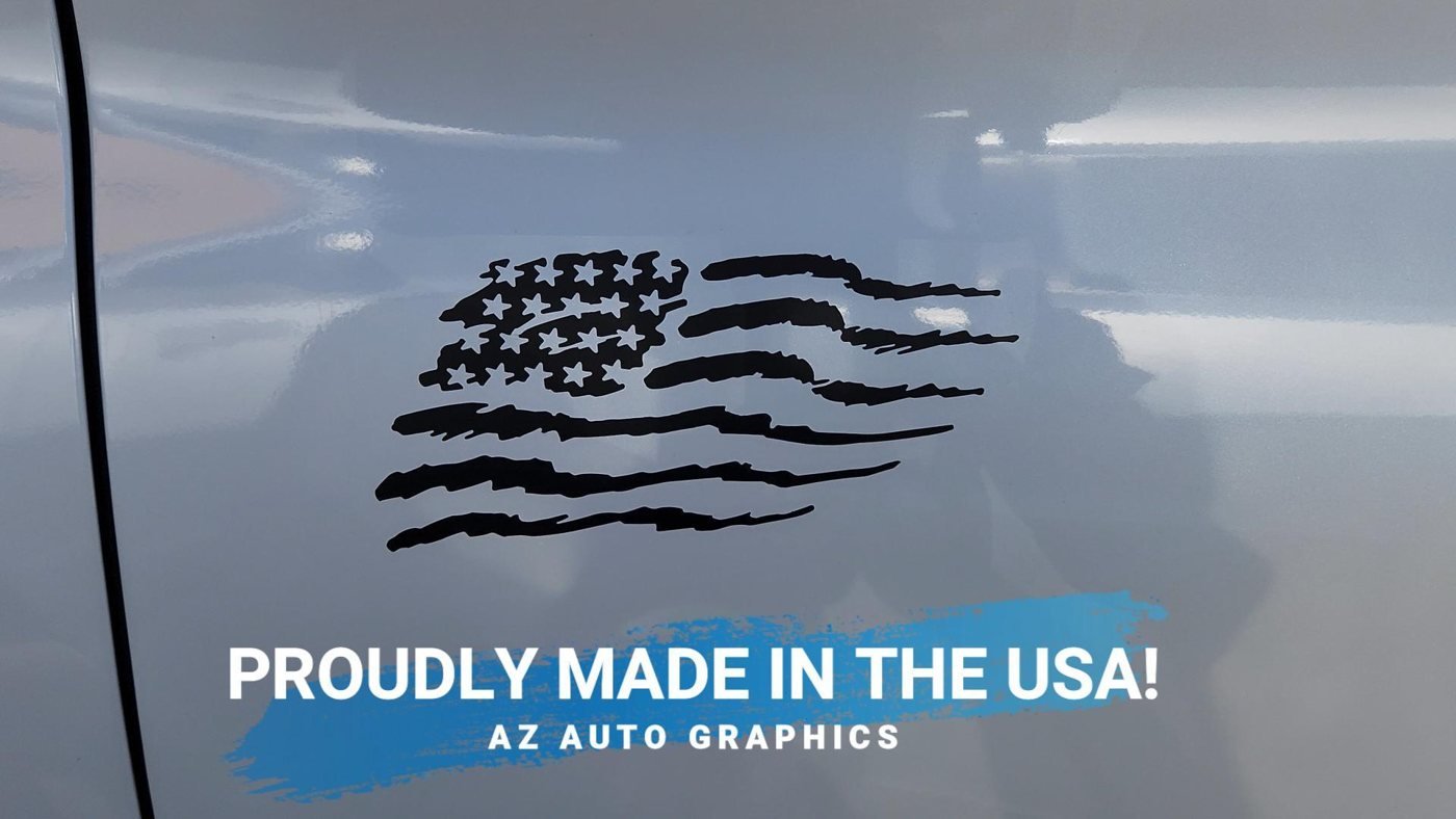 Brush Stroke USA Flag Decal Set - photo 6