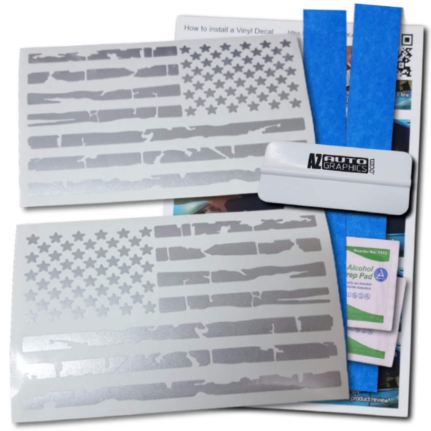 Distressed USA Flag Decal Set - photo 5