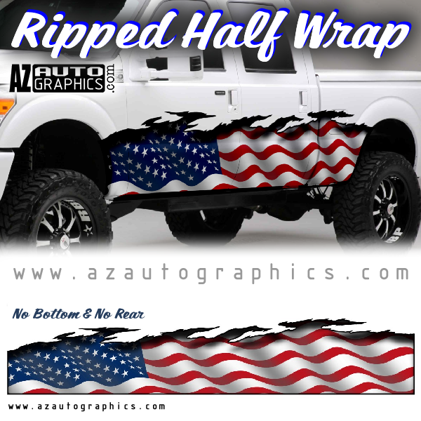 Ripped half wrap, no bottom and no rear