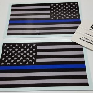 Thin Blue Line Flag Decal Kit
