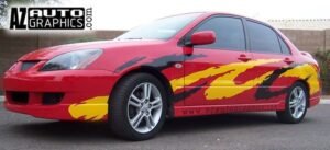 AZ Auto Graphics Brush Design vinyl graphic