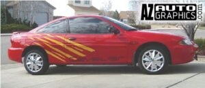 AZ Auto Graphics Brush Design vinyl graphic
