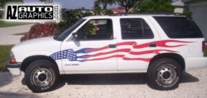 AZ Auto Graphics Flag Design vinyl graphic