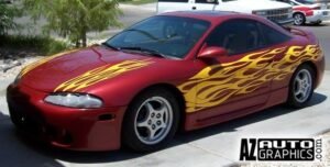 AZ Auto Graphics Flame Design vinyl graphic