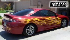 AZ Auto Graphics Flame Design vinyl graphic