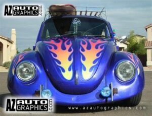 AZ Auto Graphics Flame Design vinyl graphic