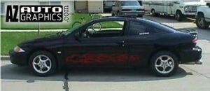 AZ Auto Graphics Flame Design vinyl graphic