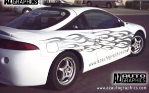 AZ Auto Graphics Flame Design vinyl graphic