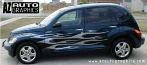 AZ Auto Graphics Flame Design vinyl graphic