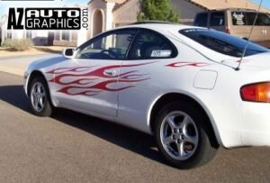 AZ Auto Graphics Flame Design vinyl graphic