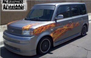 AZ Auto Graphics Flame Design vinyl graphic