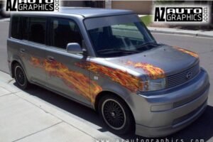 AZ Auto Graphics Flame Design vinyl graphic