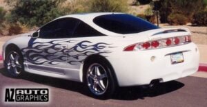 AZ Auto Graphics Flame Design vinyl graphic