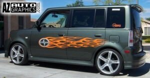 AZ Auto Graphics Flame Design vinyl graphic