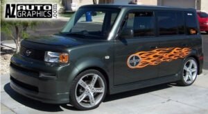 AZ Auto Graphics Flame Design vinyl graphic