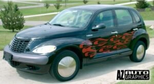 AZ Auto Graphics Flame Design vinyl graphic