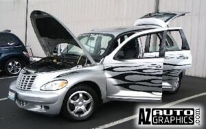 AZ Auto Graphics Flame Design vinyl graphic