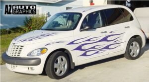 AZ Auto Graphics Flame Design vinyl graphic
