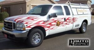 AZ Auto Graphics Flame Design vinyl graphic