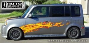 AZ Auto Graphics Flame Design vinyl graphic