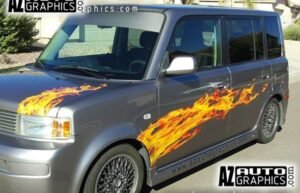 AZ Auto Graphics Flame Design vinyl graphic