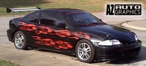 AZ Auto Graphics Flame Design vinyl graphic