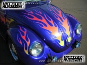 AZ Auto Graphics Flame Design vinyl graphic