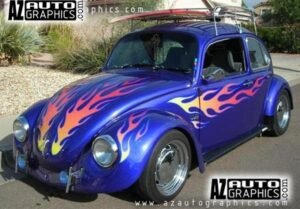 AZ Auto Graphics Flame Design vinyl graphic