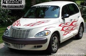AZ Auto Graphics Flame Design vinyl graphic