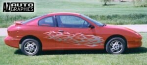 AZ Auto Graphics Flame Design vinyl graphic