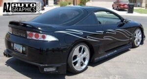 AZ Auto Graphics Flame Design vinyl graphic