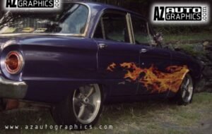 AZ Auto Graphics Flame Design vinyl graphic