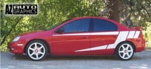 AZ Auto Graphics Stripe Design vinyl graphic