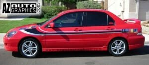 AZ Auto Graphics Stripe Design vinyl graphic